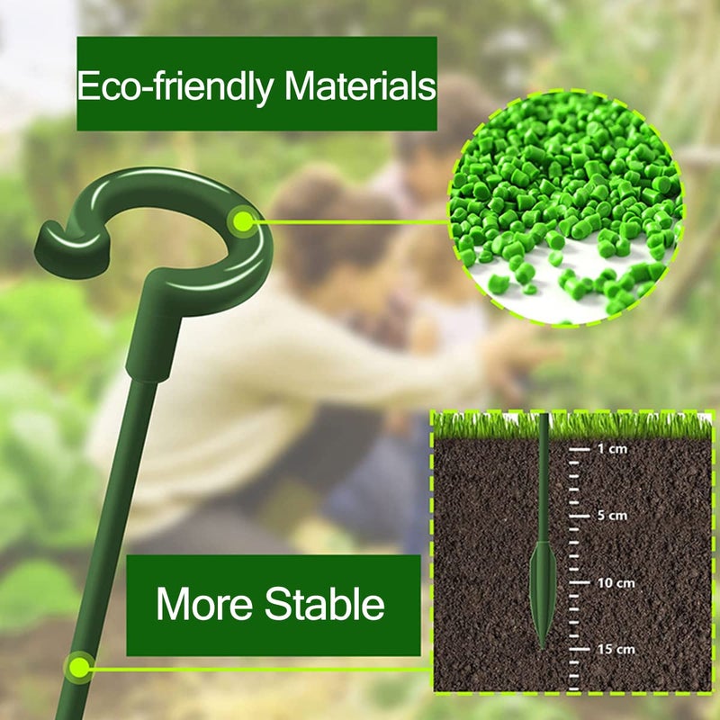 LUCKJUJU 30 Pcs Plant Support Stakes with 30 Pcs Plant Clips Garden Floral Flower Support Single Stem Support Stake for Phalaenopsis Orchid Flower Roses Amaryllis - Image 4